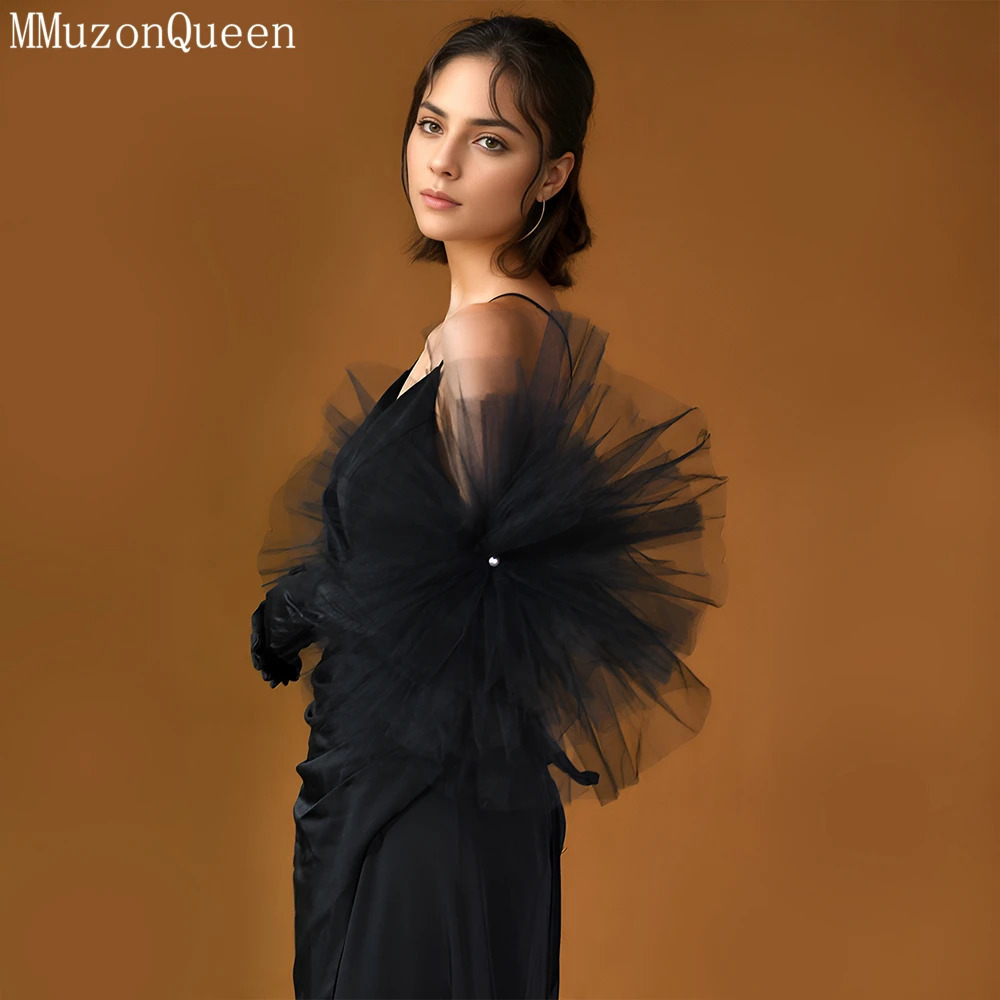 MMQ Exaggerated White And Black Long Bridal Gloves With Fingers Wedding Accessories Women Performance Pography MM10 250530