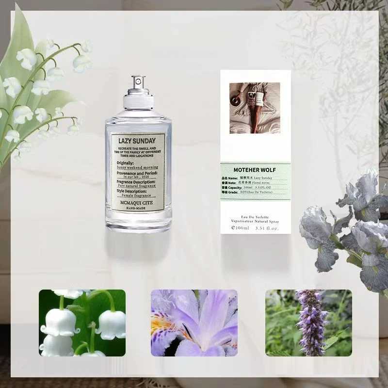 Lazy Weekend Flower Fruit Wood Fragrance Perfume Spray Jasmine/Rose/Cedar/Musk/Citrus Scent Long-Lasting Women Eau De Toilette W250605