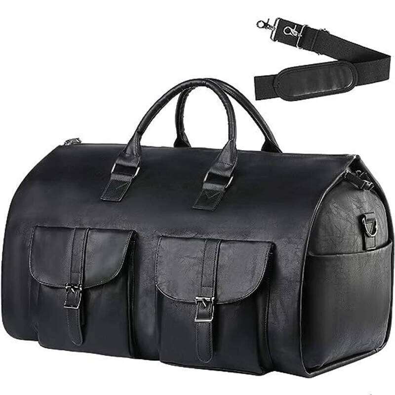 Carry-On Garment Large Duffel Suit Travel Weekend Flight Bag With Shoe Pouch For Men Women