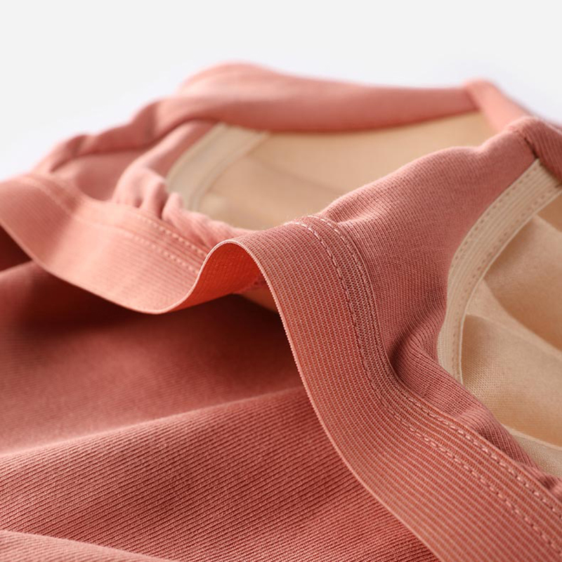 Summer new pure cotton vest with chest cushion and camisole for women