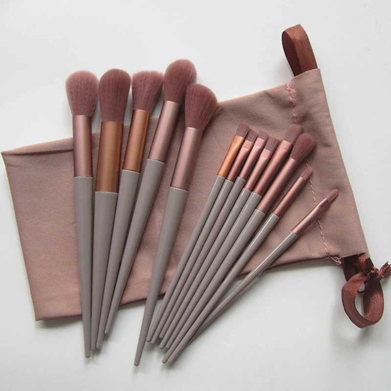 13Pcs Makeup Brush Set Soft Fluffy Portable Soft Hair Powder Ber brush eye shadow brush full set of beauty tools W250605
