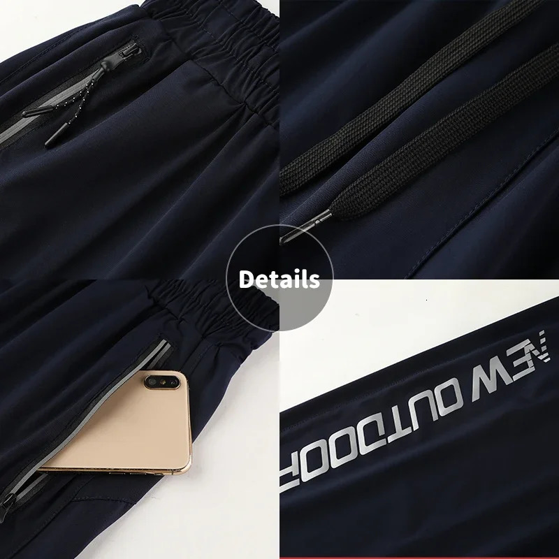 Men Running Shorts Quick Dry Fitness Bodybuilding Gym Sport Outdoor Training Short pants With Pockets MP1855 250604