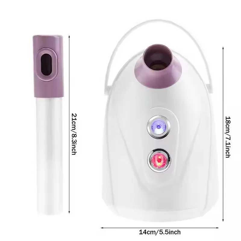 Beauty Salon Spa Home Use 3in1 Nano Mist Facial Steamer Skincare Warmer Face Cold Spray Hot Cool Steaming Humidifier Vaporizer XJ250607