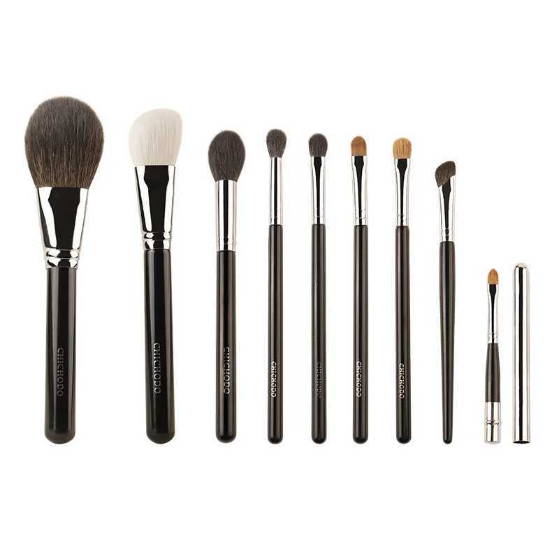 9pcs/set Makeup Brushes Set Powder B Makeup Brush Crease Eyebrow Eyeshadow Lip Cosmetic Tool Kit Animal Hair W250605