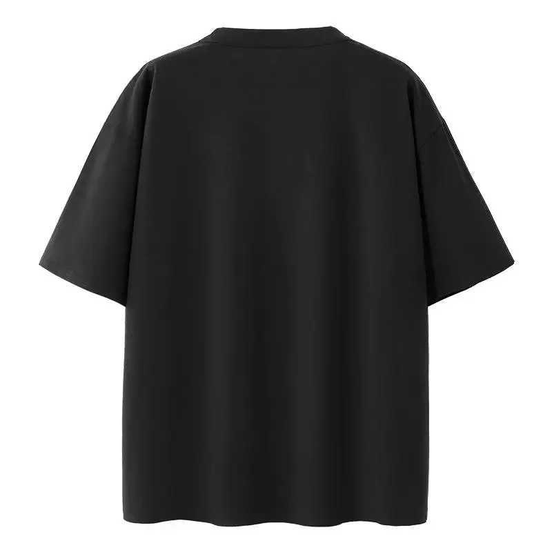 Henley Shirt Men Plus Size T-shirt 6XL 7XL 110-175kg Henley Neck Short Sleeve Polo Shirt Loose Oversized Big Size Men ClothingXJ250605