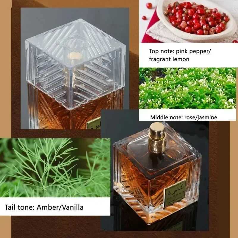 100ML Arabia Men Perfume Fragrance Middle East Dubai Unisex Perfume Pheromone Lasting Exotic Fragrance Perfume for Men Gift New W250605