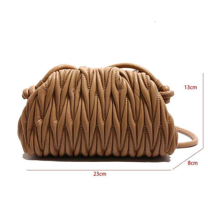 Designer Puff Handbag Purse Green Crossbody For Women Fashion Clutch Brand Plaid Small Shoulder Bag