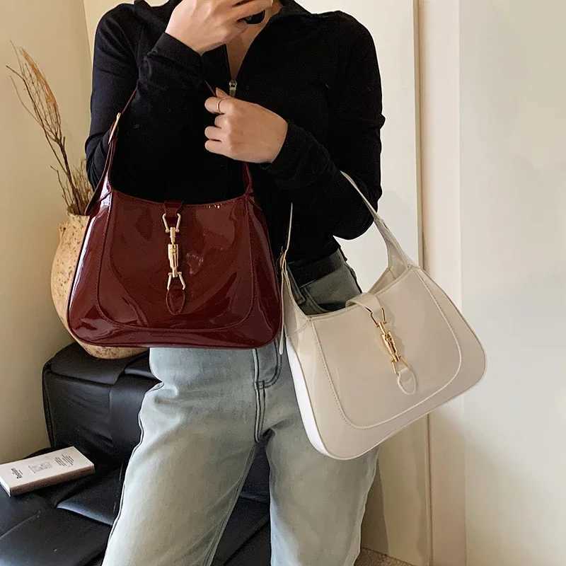 Designer Handbag Purse Top Quality Patent Leather Shoulder Crossbody Bag For Women Two Straps Underarm Sac A Main Brand Bolsos XJ250605