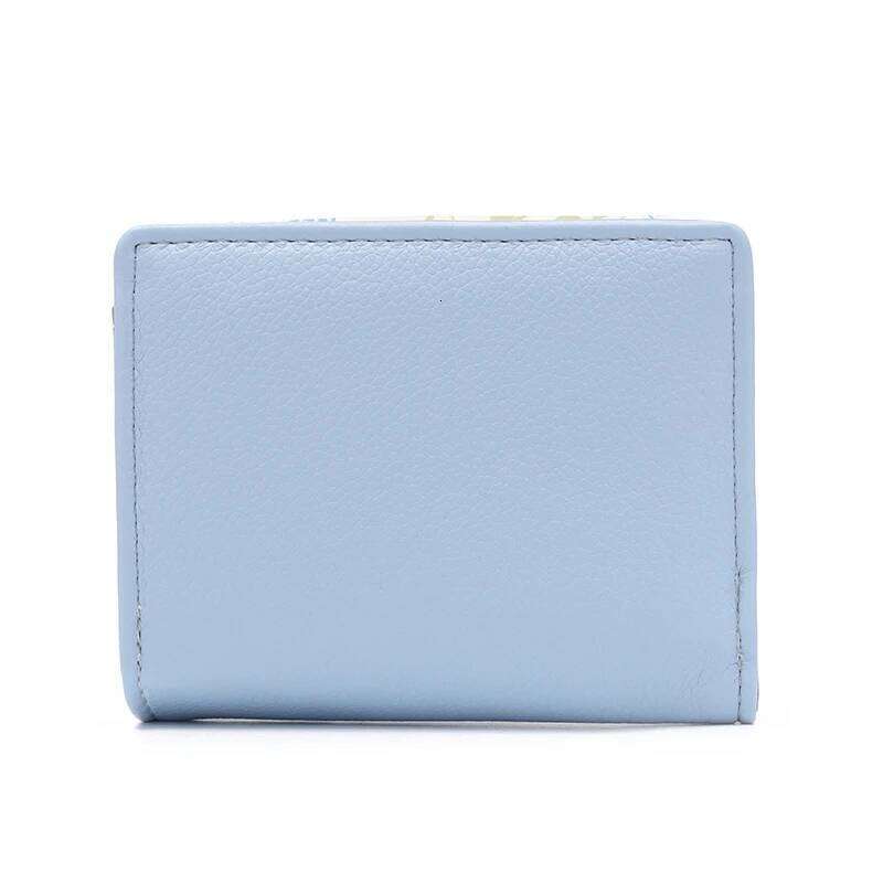 Wallet new Korean version PU Lychee sweet lady print zipper buckle female student coin wallet multi-card folding
