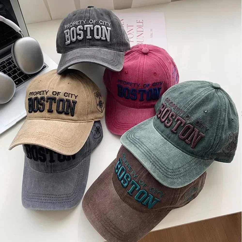 Korean Style Retro Baseball Cap Letter Embroidered Soft Top Versatile Casual Sun Protection ed Cap 250603