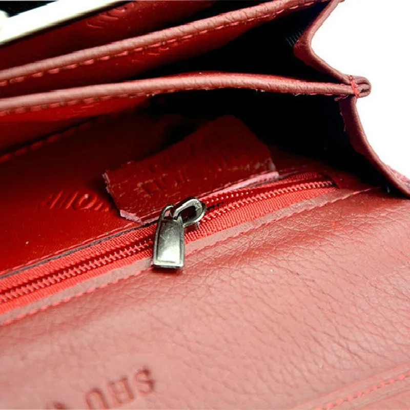 Ladys Wallet Large Capacity Portable Leather With Long Zipper Pattern 250605