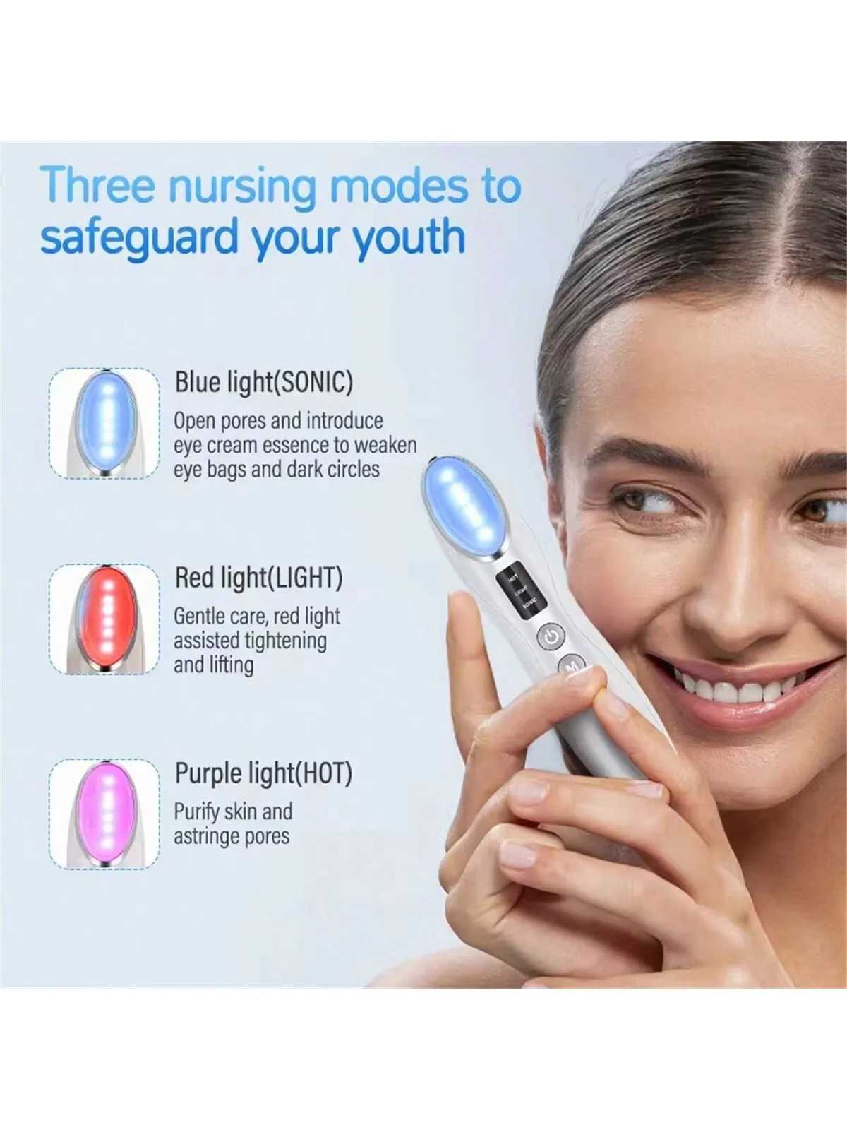 Easy Use Microcurrent Facial Device Eye Massager Electric Face Lifting Massager Best Gift Handheld Skin Care Face Toning Device XJ250607