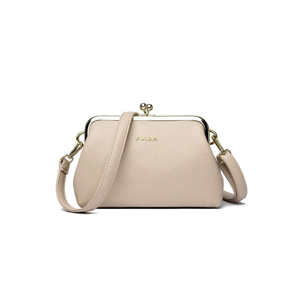 Women's New Korean Version 2025 Top Layer Cowhide Clutch Large Capacity Wallet Texture Multi-layer Crossbody Bag