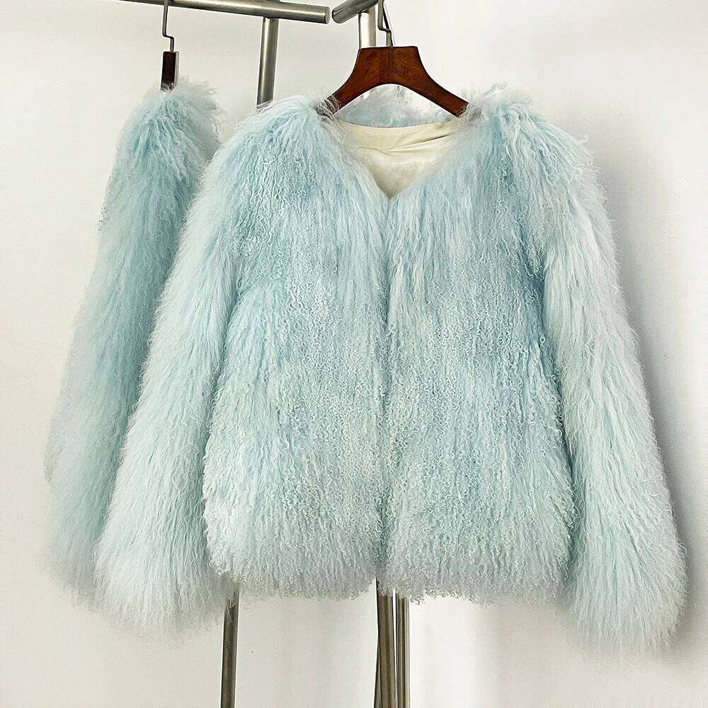 OFTBUY Natural Mongolia Sheep Jacket Women 2025 New Fashion Elegant Winter Clothing Female Warm Thick Real Fur Coat Lady