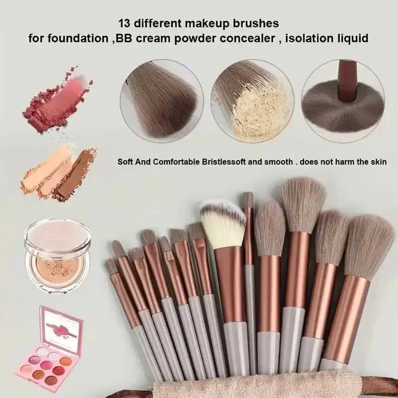 Makeup Brush Set Soft Fluffy Professional Cosmetic Foundation Powder Eyeshadow Kabuki Blending Makeup Brush Beauty Tool Makeup W250605