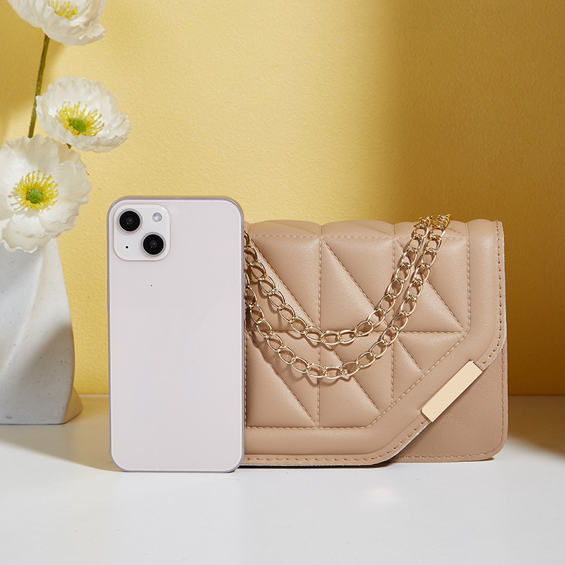 High quality brand high-quality new style free designer bag embossed bag simple and fashionable shoulder bag Korean version chain bag new free designe