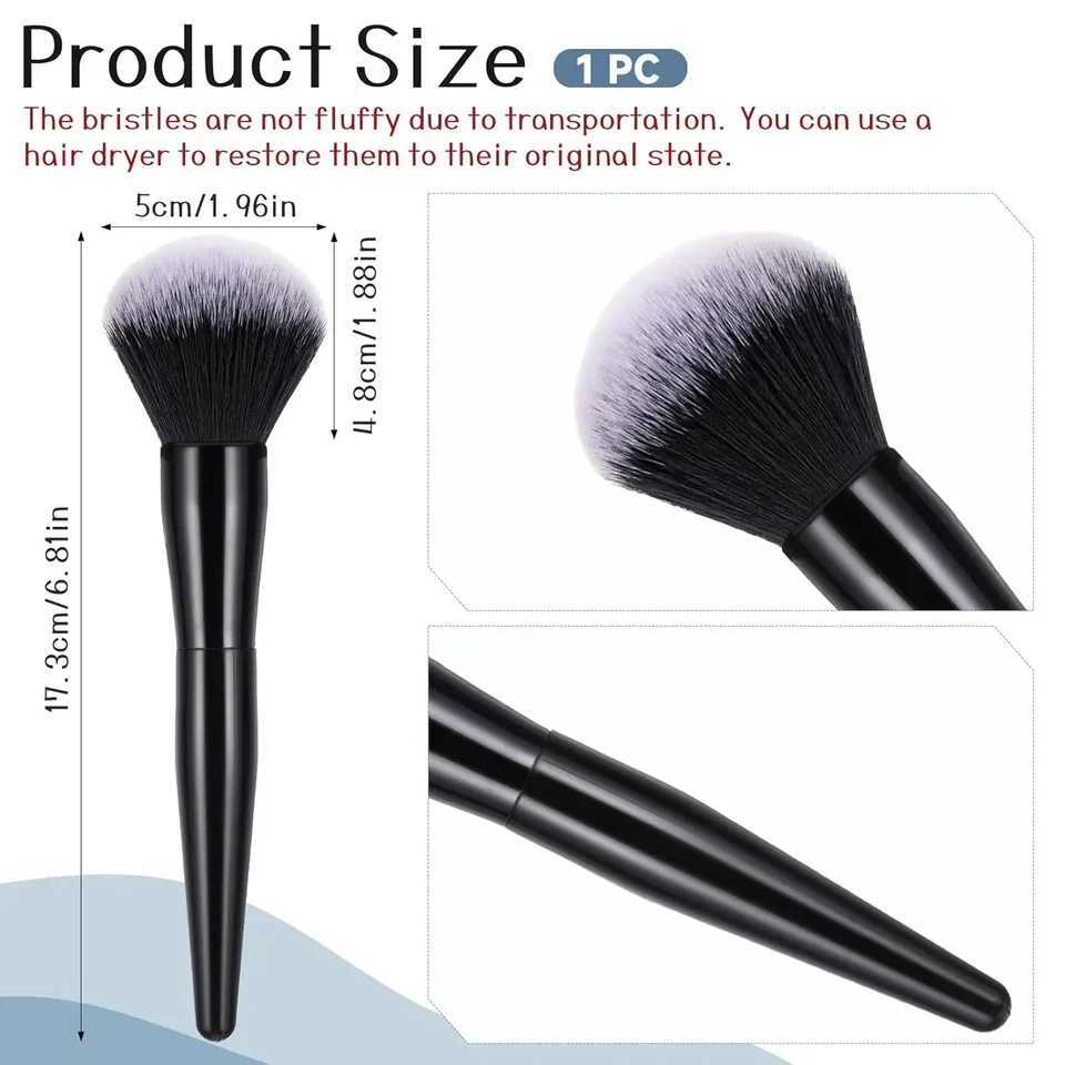 Single large round-headed powder brush ultra-soft highlighter brush soft powder brush b brush makeup brush toolW250605