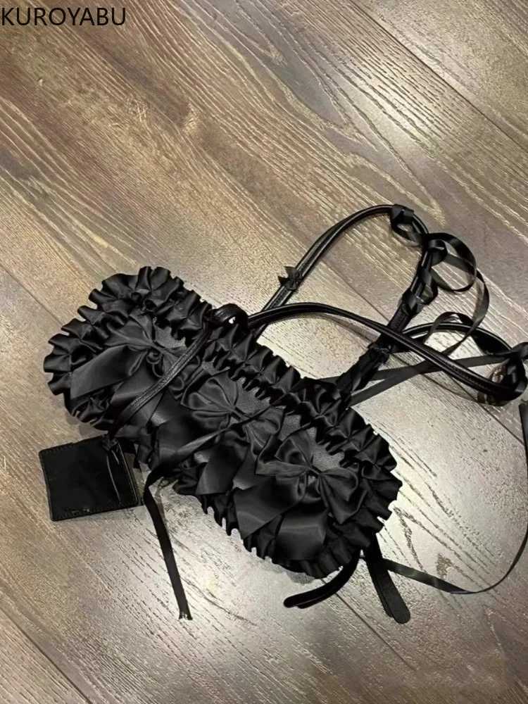 Cute Bow Design Underarm Bags for Women 2025 New Arrive Y2K Korean Style Handbags and Purses Pu Leather Sweet Shoulder Bag XJ250605