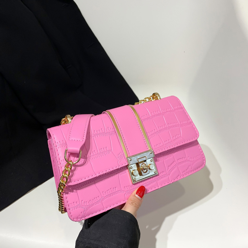 Top brand high-quality new free designer bag 2025 new Korean fashion casual shoulder bag crocodile pattern crossbody bag new free designer bag