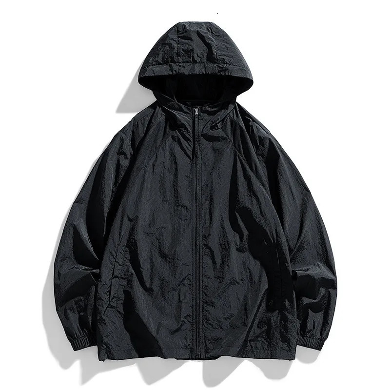 Sun Protection Jacket Men Hiking Thin Camping Ice Skin Fishing Ultra-Light Quick Drying Windbreaker Outdoor Male Coats 250605