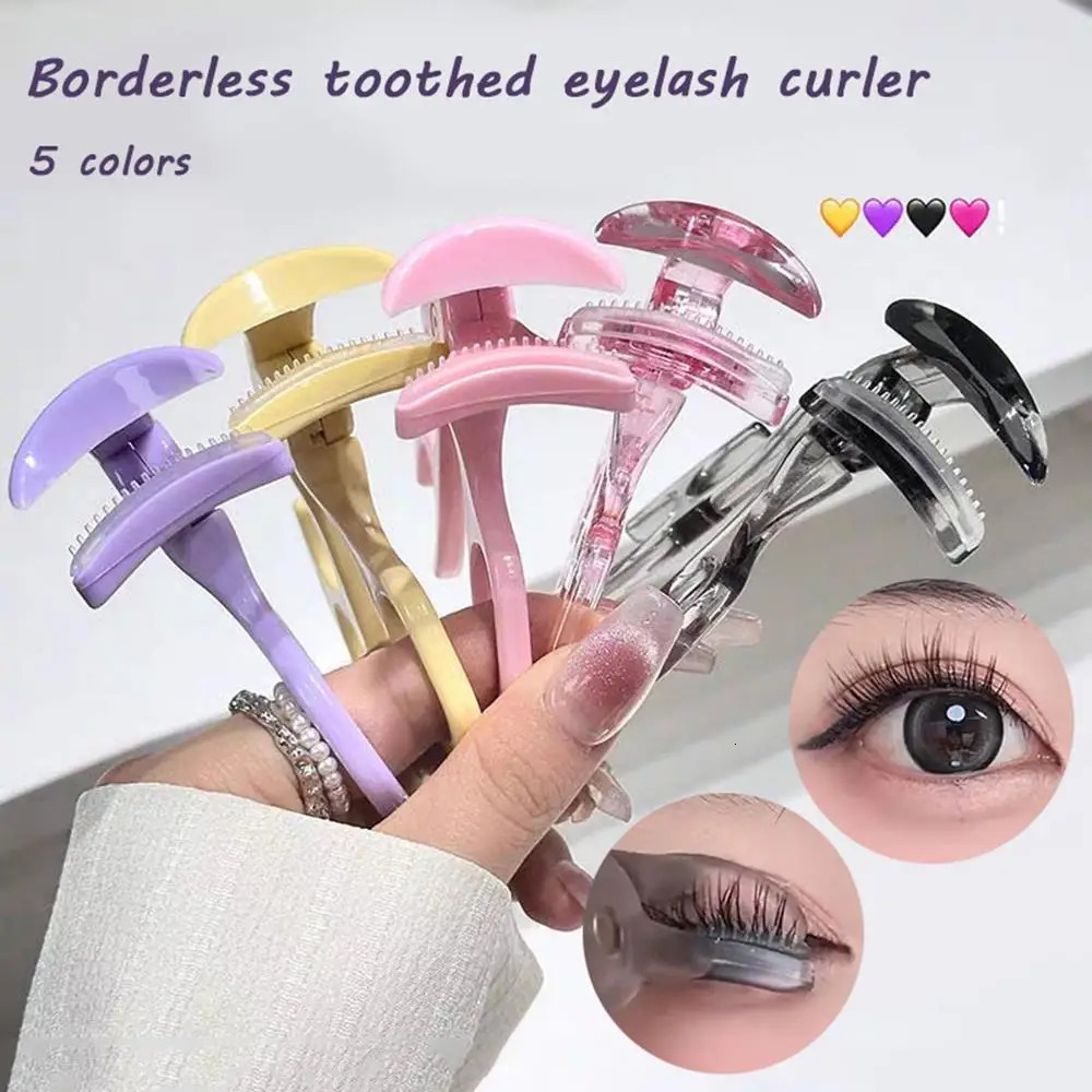 Portable Wide-Angle Eyelash Clip Lasting Eyelash Curler with Frameless Toothed Comb Professional Curling Tool Eye Makeup Tool 250604