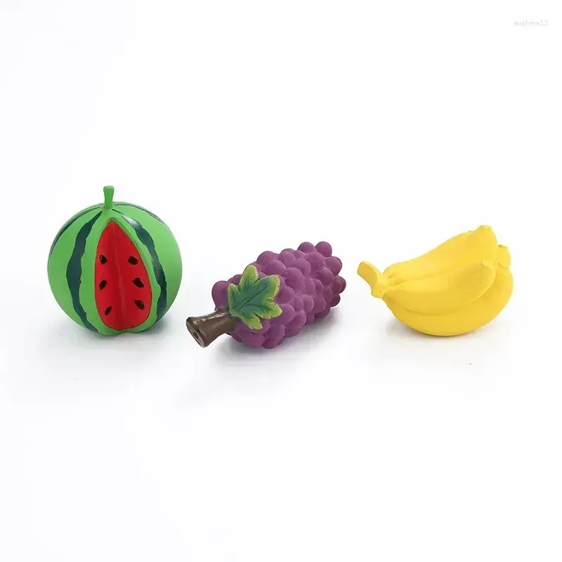 Latex Pet Sound Chew Toy Interactive Pet Bite Toys Creative Fruit Shape Pet Squeaky Toy Pet Supplies Dog Favors 3pcs/Pack