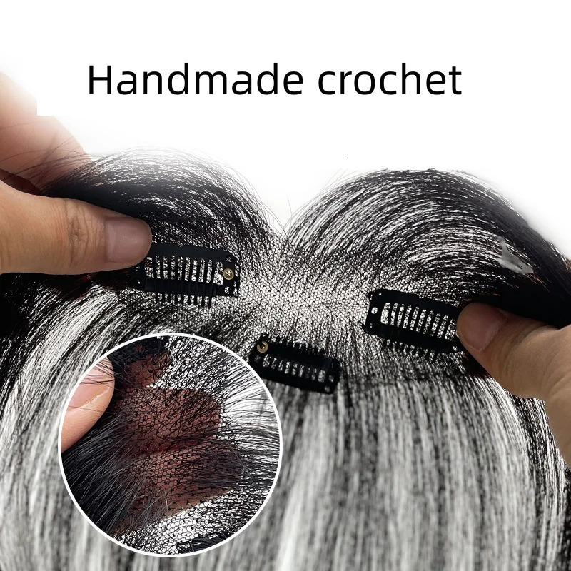 Upgraded Invisible Human Hair Bangs For Girl Clips on Fringe Hairpiece Swiss Lace Temple Hair Natural Fake Bangs with Real Hair 250529