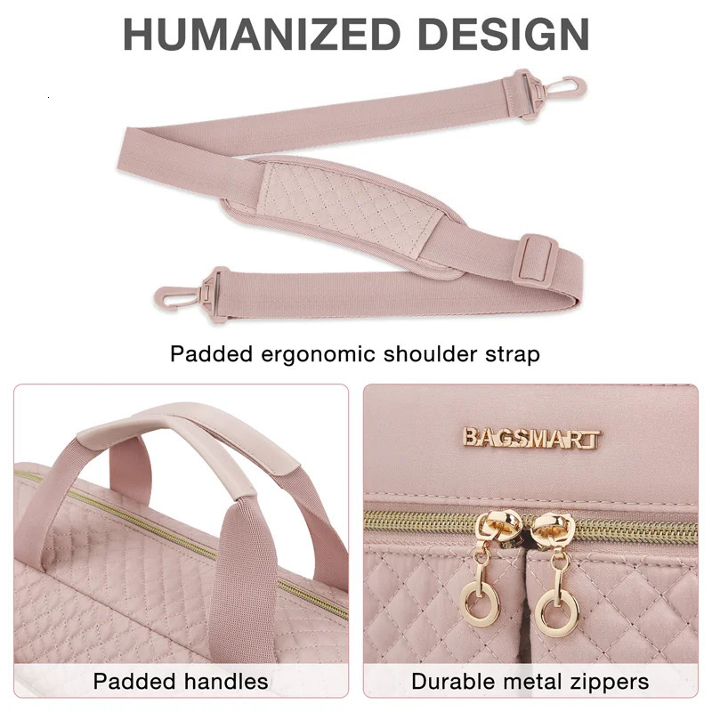 BAGSMART Large Capacity 17 inch Laptop Bag Shoulder Messenger Notebook Pouch Briefcase Office Travel Business Computer HandBag 250603