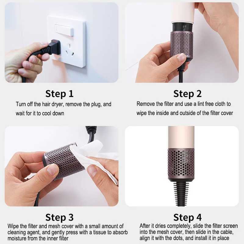 2025 NEW High Speed Hair Dryer 1.8M/2.7M 1/4 Nozzles Hair Blower Quick Drying Negative Ion Hair Dryer HD18XJ250605
