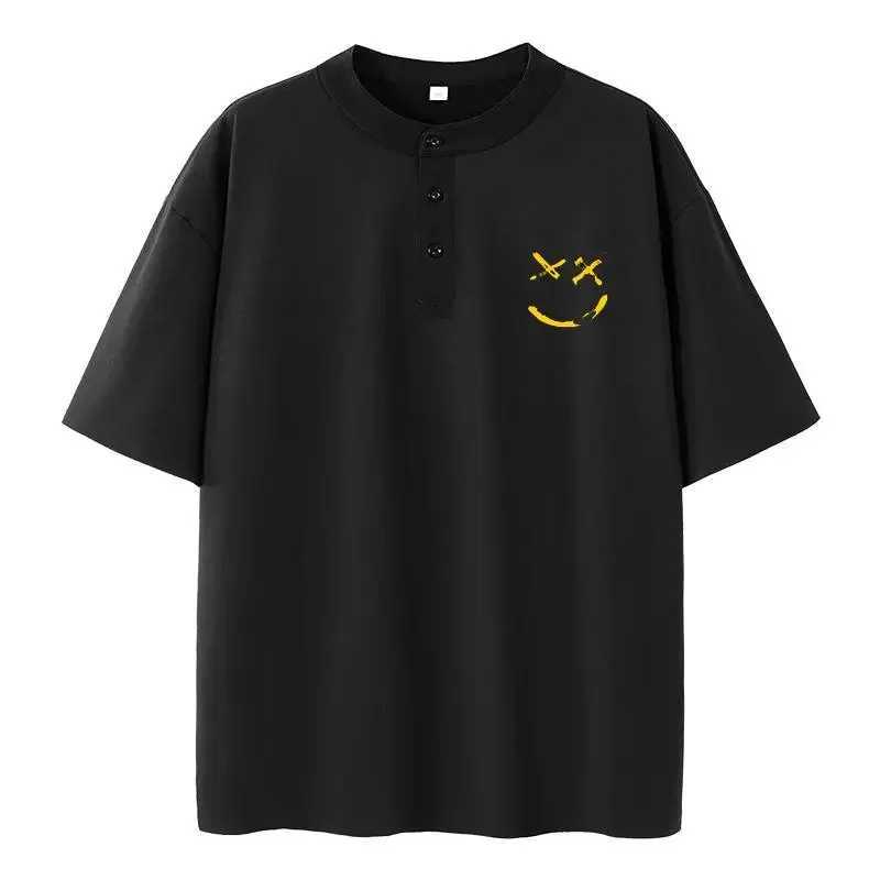 Henley Shirt Men Plus Size T-shirt 6XL 7XL 110-175kg Henley Neck Short Sleeve Polo Shirt Loose Oversized Big Size Men ClothingXJ250605