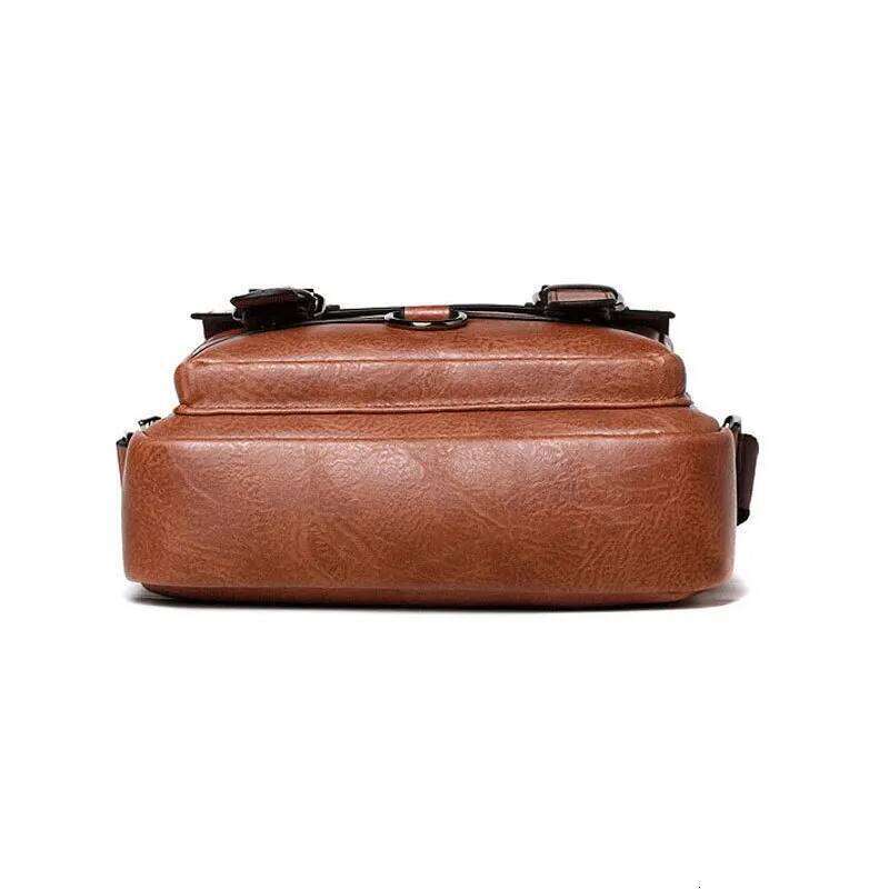 Hot Selling Leather Shoulder Bag Fashionable and Casual Travel Tablet Handbag for Men Crossbody Bags