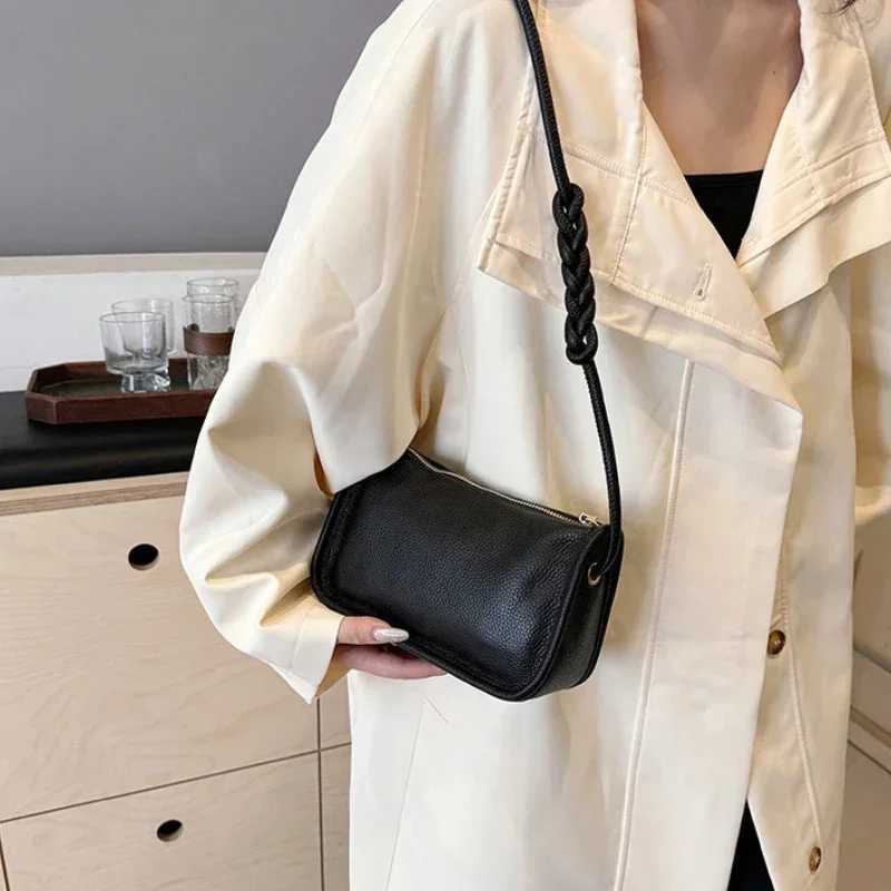 100% Real Cowhide Genuine Leather Sac Fi Women Crossbody Bags For Ladies New High Capacity Shoulder Bag Handbag Female Purse XJ250605