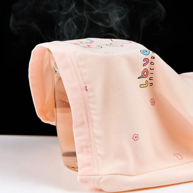 4PCS Girls Cute Unicorn Print Panties Kid Cotton Soft Antibacterial Knickers 2y Young Children Underwear Thin Breathable Briefs 250604