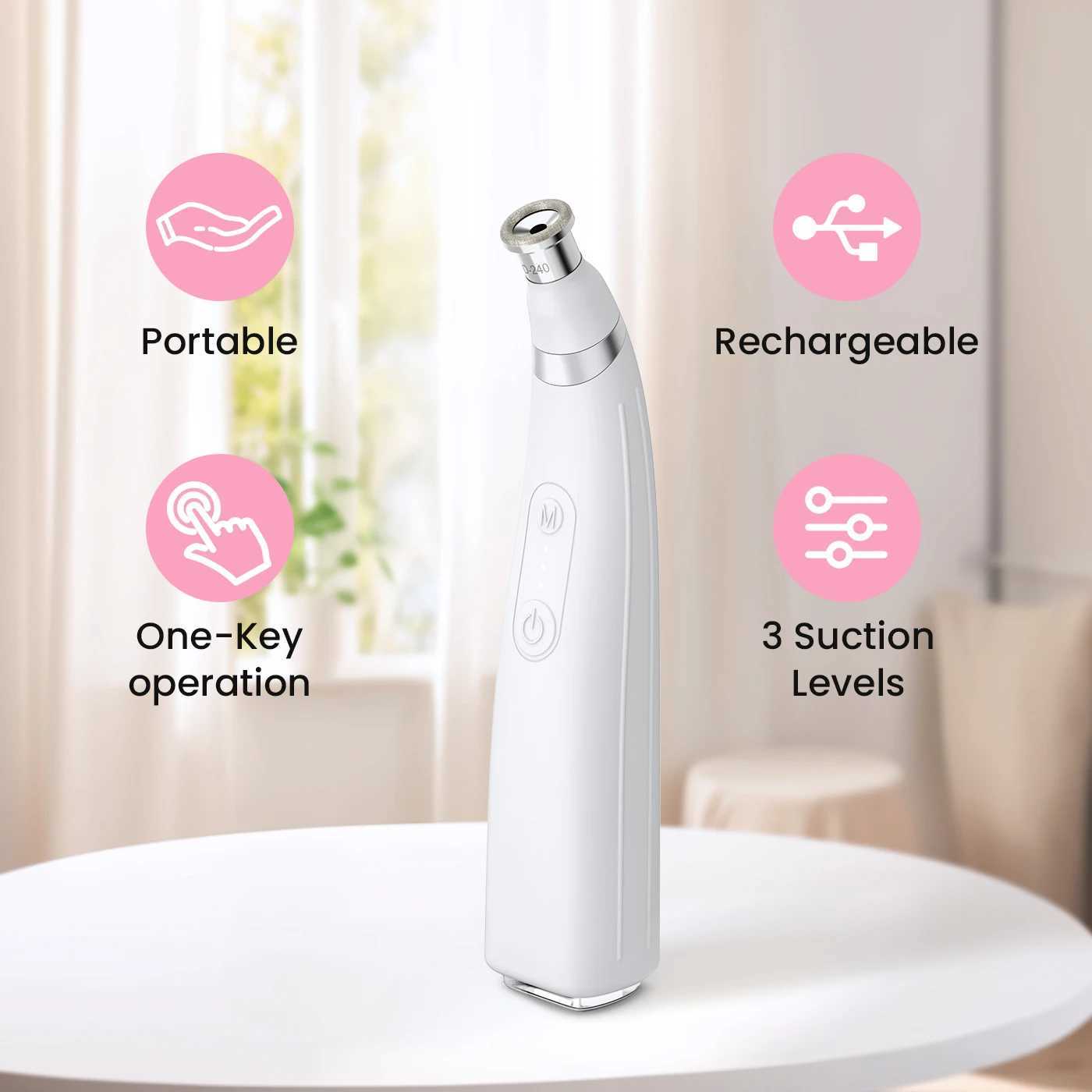 Diamond Microdermabrasion Machine Handheld Cordless Facial Deep Cleansing Tool XJ250607