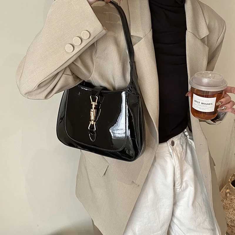 Designer Handbag Purse Top Quality Patent Leather Shoulder Crossbody Bag For Women Two Straps Underarm Sac A Main Brand Bolsos XJ250605