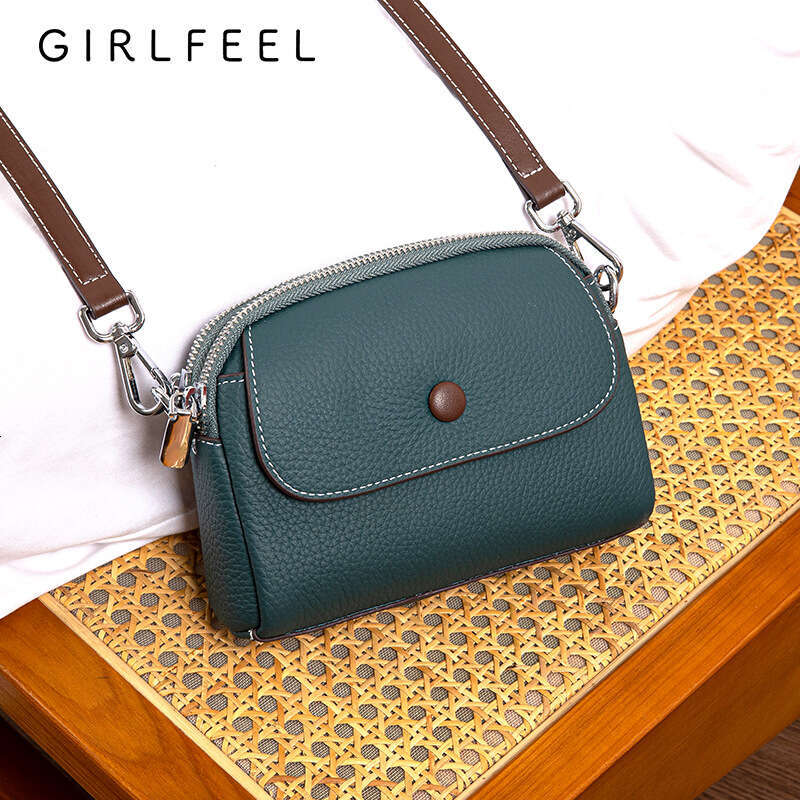 Gefeni Small for Women 2025 New Trend Top Layer Cowhide Women's Genuine Leather Fashion Shoulder Light Luxury Crossbody Bag