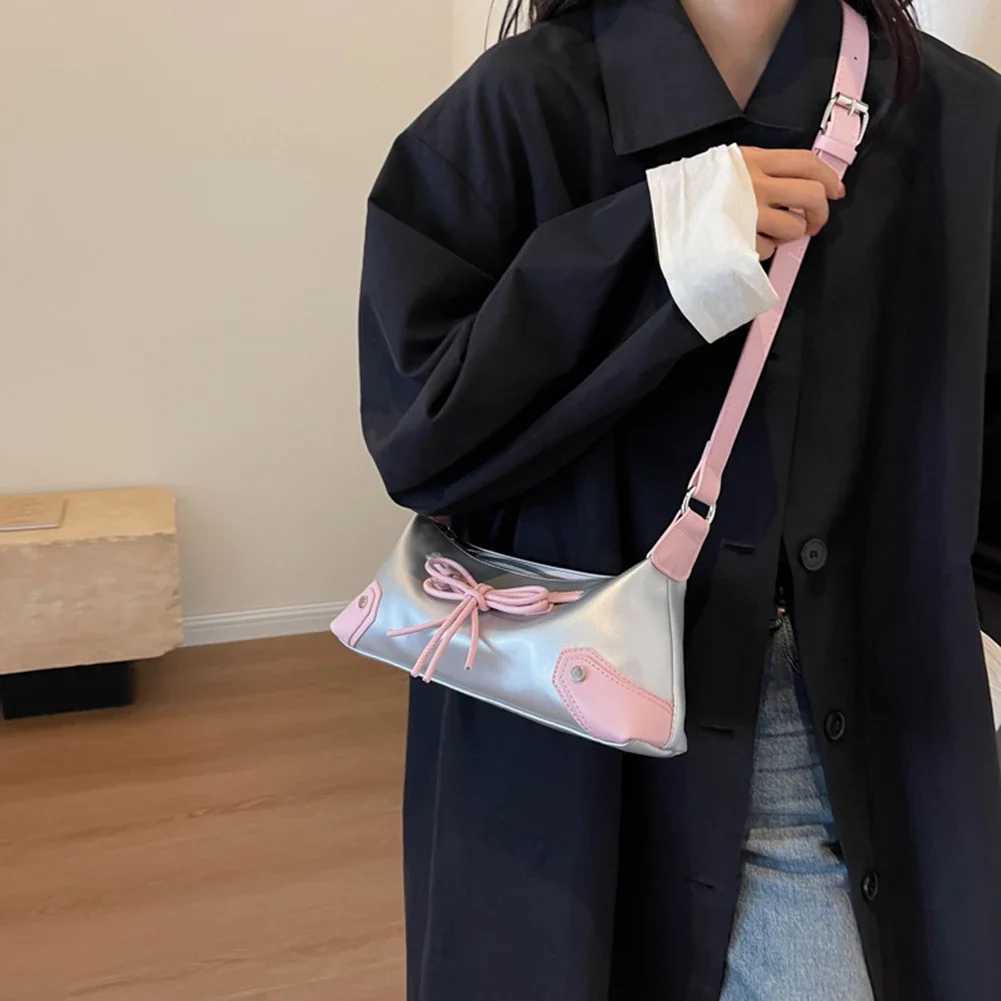 Bow Tie Handbag for Women Top Handle Bag Brand Purse Chic Y2K Trendy Shoulder Bag Girls Luxury Tote Female Shopping Cluh Bag XJ250605