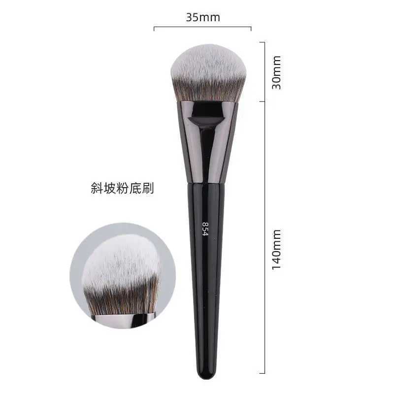 2pcs Foundation Makeup Brushes Liquid Foundation Base Make up Brush Angled Flat sided Detail Face Essential Beauty tools 854 820W250605