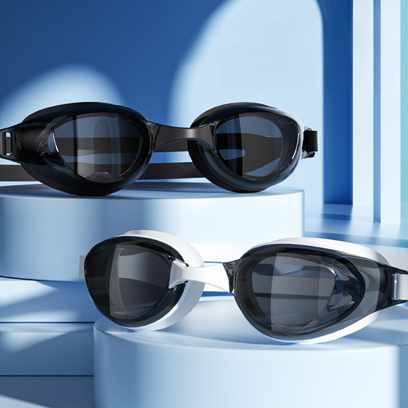 New Goggles for Adults Men and Women HD Waterproof Anti-Fog Swimming Glasses Professional Diving Fashion Swim Cap Set