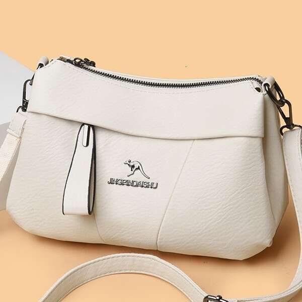 Large Capacity Fashion Single Shoulder Crossbody Textured for Middle-aged Women Commuting Small Square High-end Feel Bag