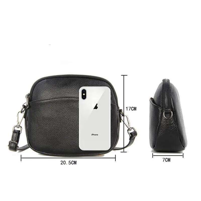 Johnature Simple Genuine Leather Versatile Crossbody Bags For Women 2025 New Soft Real Cowhide Leisure Small Shoulder Bag 2025/06/05