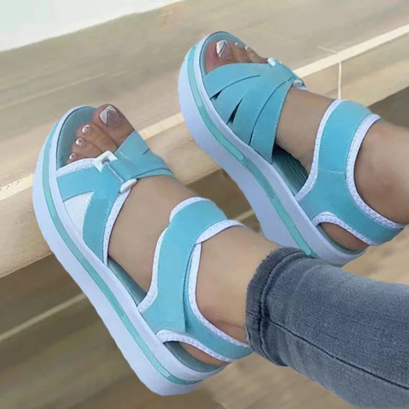 Fashion Women Shoes Sandals Wedge Woman Casual Womens Party Retro Sandal Female Footwear 250605