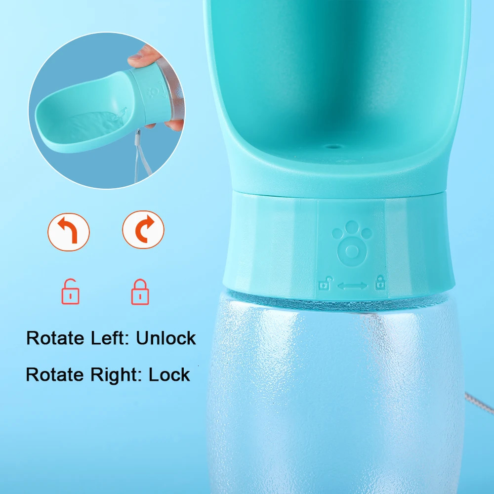 free shipping 500ml Large Dog Water Portable Pet Drinking Bottle For Small Medium Dogs Cat Outdoor Travel Puppy Drink Cup Pug Supplies 250604