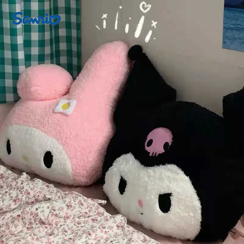 Sanrio My Melody Kuromi Plush Dolls Animal Cartoon Stuffed Toys Cute Soft Plush Pillow Cushion Girls Birthday Xmas Gifts X250605