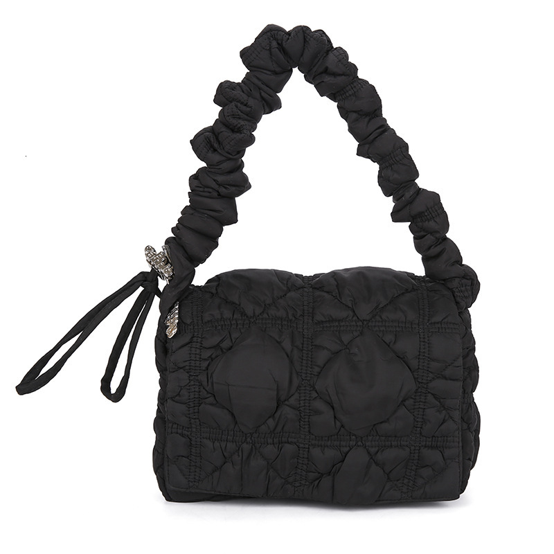 New pleated armpit bag fashion handbag designer women's shoulder bag lightweight casual Korean style fashion crossbody bag