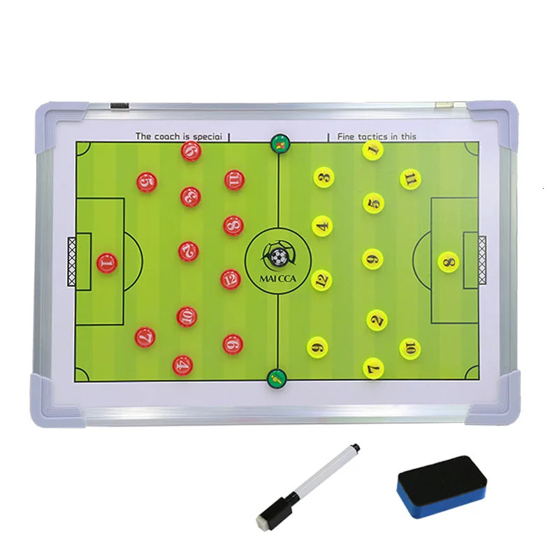 Football Tactic Board Soccer Training Match Coaching Clipboard Aluminum Alloy Wear-resistant Portable Football Tactical Board 250605