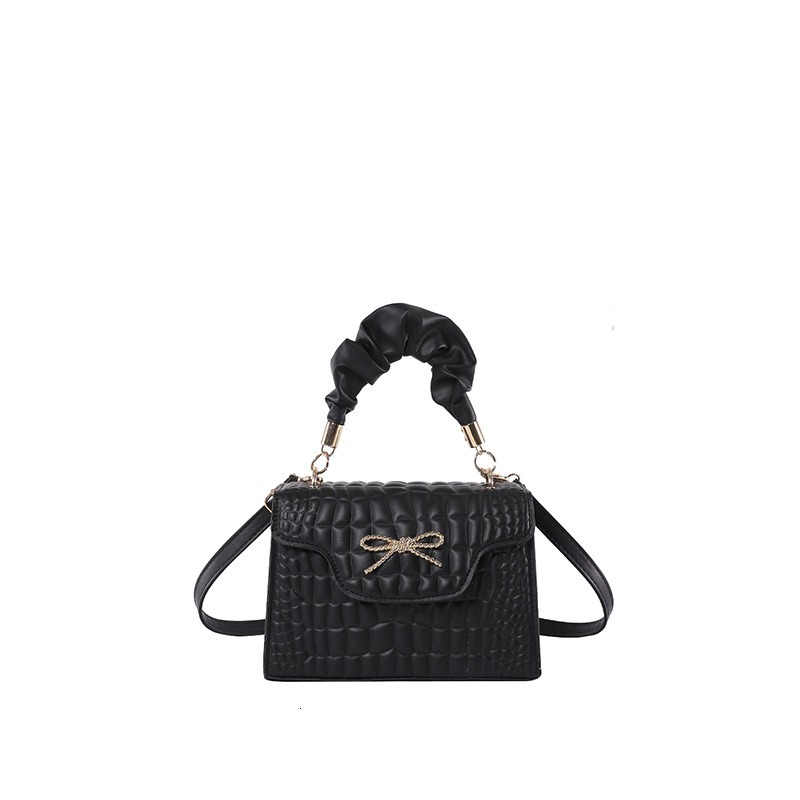 designer Crocodile Pattern Handbag Small Square Bag for Women 2025 New Fashion Shoulder Bag Cross-border Trade Dropshipping Versatile Crossbody Bag
