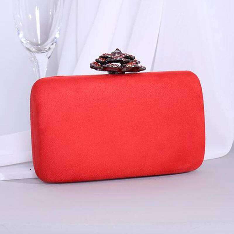 Elegant Veet Girls Pink/Blue Wedding Bridesmaid Clutches Phone Case Pocket Fashion Women Evening Clutch Handbag Money Wallet