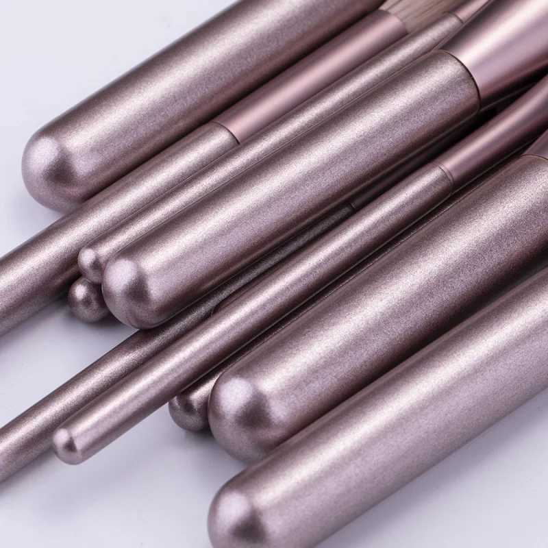 12 Small Grape Makeup Brush Set Complete Beginners Beauty Tools Eye Brush BagW250605