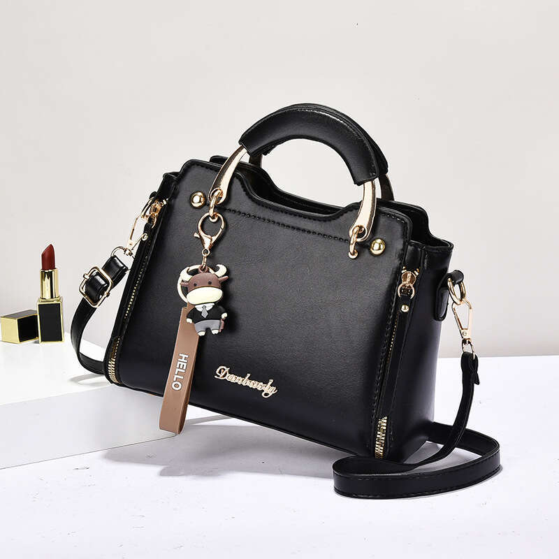 2025 New Korean Style Women's Large Capacity Fashionable Elegant Ladies Handheld Small Square Cartoon Accessories Shoulder Bag